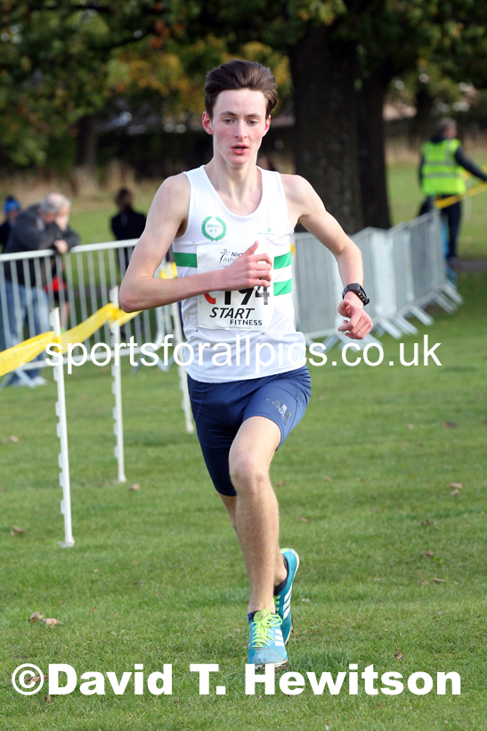 Mens under-17s Northern Cross Country Relays, Graves Park, Sheffield. Photo: David T. Hewitson/Sports for All Pics
